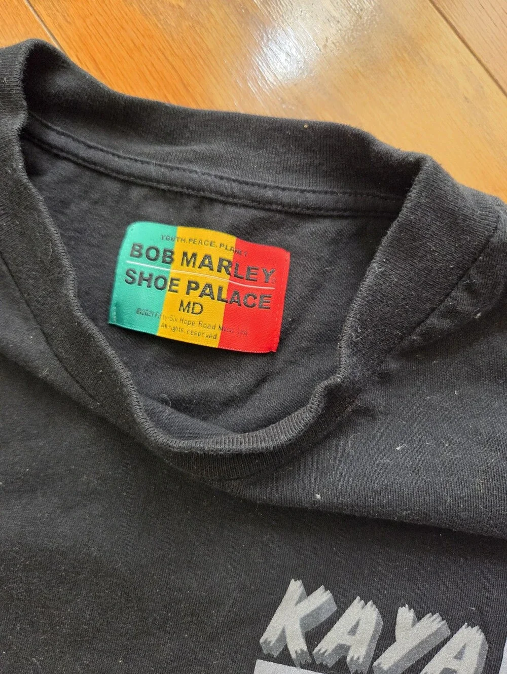 Shoe Palace x Bob Marley Kaya Live Tour Graphic Tee Black Shirt Mens Medium